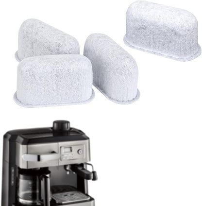 4pcs Coffee Maker Filter Replacement, Water Filter for Delonghi 7313285779 | Activated Carbon Water Filter for Espresso Coffee Machine, Cafe Maker Accessories for Delonghi Compatible with 7313285779