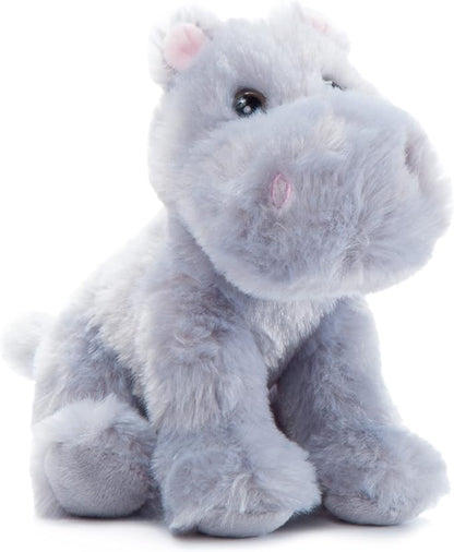 The Petting Zoo Hippo Stuffed Animal Plushie, Gifts for Kids, Wild Onez Babiez Zoo Animals, Hippo Plush Toy 6 inches