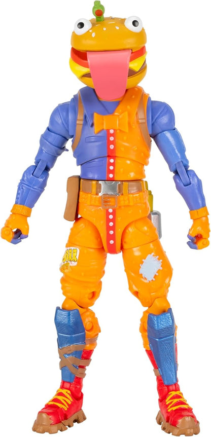 Fortnite Legendary Beef Boss - 6-inch Articulated Figure with Harvesting Tool, Back Bling, and Code for Bonus Virtual Item
