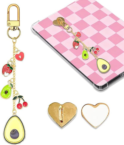 Charm Chains for Kindle,Cute E-reader Phone Charm Bracelets Accessories Compatible for Kindle E-Reader Phone iPad AirPod,Gifts for Reader Booklovers