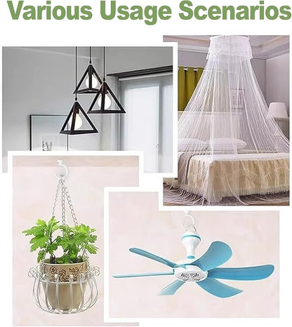 2PCS Ceiling Hooks for Hanging Plants,Heavy Duty Plant Swag Hooks,Hanging Planter Wall Hook, Indoor and Outdoor Plant Hangers