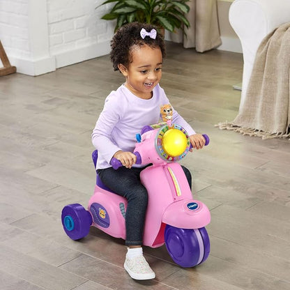 VTech 2-in-1 Map and Go Scooter for Toddlers, Pink
