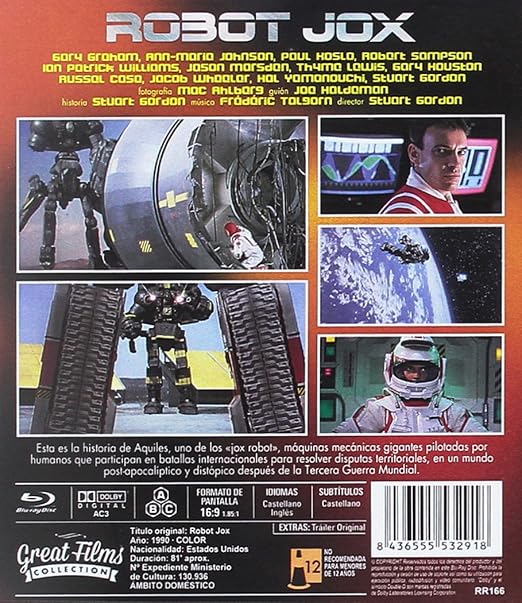 Robot Jox (1989) [ Blu-Ray, Reg.A/B/C Import - Spain ]