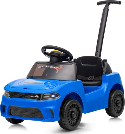 Licensed Dodge Ride on Push Car for Toddlers 1-3 Years with Handle & Music