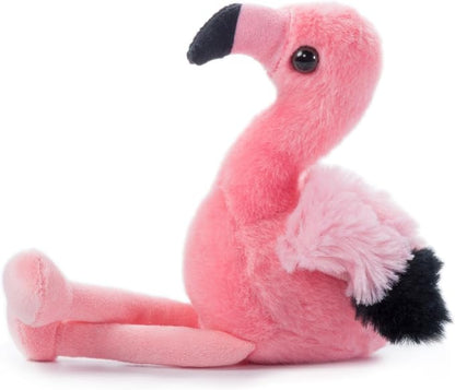 The Petting Zoo Flamingo Stuffed Animal Plushie, Gifts for Kids, Wild Onez Babiez Zoo Animals, Flamingo Plush Toy 6 inches