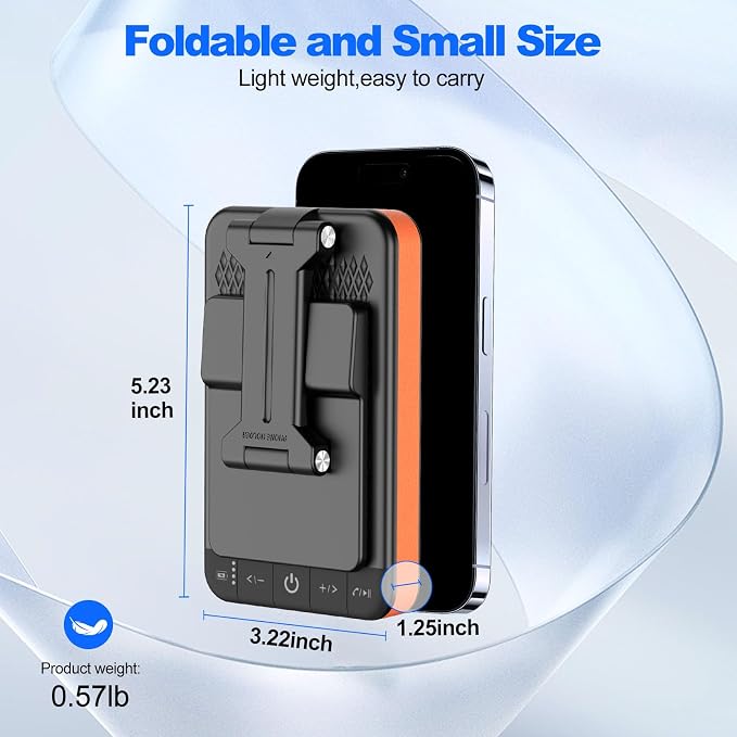 JTEMAN Bluetooth Speaker Phone Stand with Charging Function,Portable Foldable Slim Stand,Birthday Gifts for Men and Women Tech Gadgets