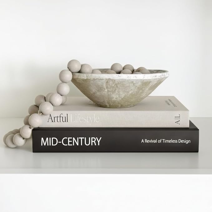 Aesthetic Decorative Books - Set of 2 Stylish Boxes Enhance Your Coffee Table, Bookshelf or Mantel Decor - Beautiful Fake/Faux Books for Modern Home Decoration, Photo Storage and as a Keepsake Box