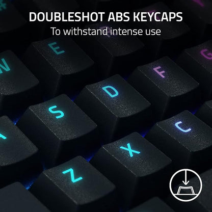 Razer BlackWidow V4 Pro Wired Mechanical Gaming Keyboard, Orange Switches | Tactile & Quiet Switches, Doubleshot ABS Keycaps, Command Dial, 8 Dedicated Macro Keys, RGB, Snap Tap, Magnetic Wrist Rest