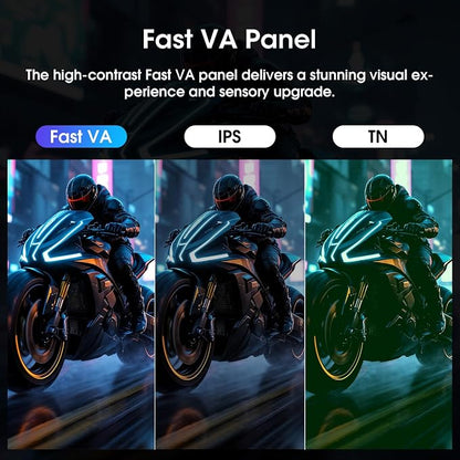 Amzfast 24 Inch Gaming Monitor 200Hz FHD 1080p Computer Monitor, 1ms Adaptive Sync, 3000:1, 129% sRGB, HDR Display, Eye Care, VESA 75x75, Metal Stand, HDMI 2.0 | DP 1.4, AMZG24X1