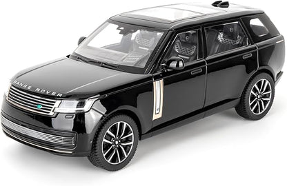 TGRCM-CZ 1:24 Range Rover Die-cast Model Vehicle with Sound & Light, Pull Back Function & Openable Doors - Realistic Details for Collectors & Gifts Black