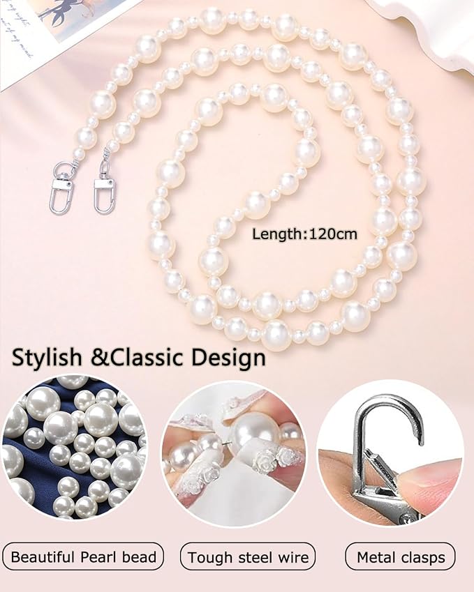 Phone Crossbody Chain Cell Phone Lanyard,Universal Leather+Metal Shouder Strap with Phone Tether Patches (D)