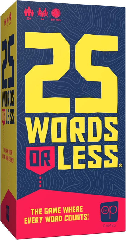 25 Words or Less Board Game, Figure Out the Secret Words Before Time Runs Out, 300 Cards, Timer & Countdown Board Included, Fast-Paced Party Game for Families & Adults,Fun for Game Nights & Gatherings