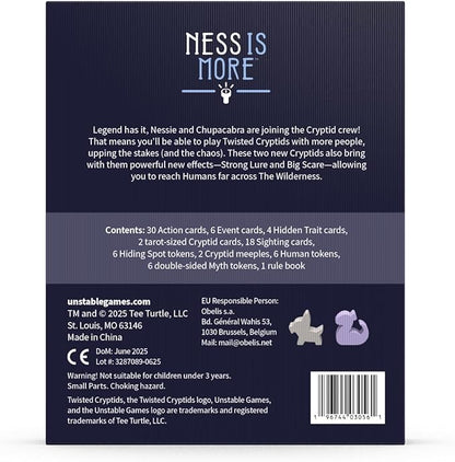 Unstable Games Twisted Cryptids Ness is More Expansion Pack - Strategy Game from The Creators of Unstable Unicorns - Great for Family Game Night