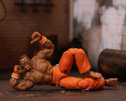 Jada Toys – Street Fighter II Dee Jay Action Figure Wave 3 – 1:12 Scale, 6" Tall, Interchangeable Heads, Hands & Accessories
