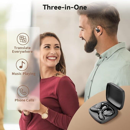 Instant Voice Translator Ear Buds, 3-in-1 Traductor de Voz with Real-Time Translation for 138 Languages, Bluetooth Translation Earbuds, 8 Offline Language Packs,Ideal Accessories for Travel, Business