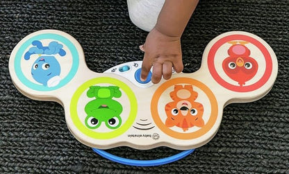 Baby Einstein Magic Touch Wooden Drum Musical Toy, Ages 6 Months Plus (Pack of 2)