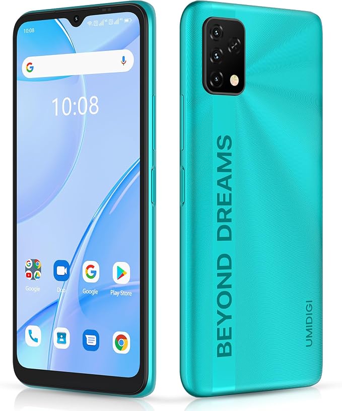 UMIDIGI Power 5S 4+32GB Unlocked Cell Phone Expandable 258GB, Up to 2.0GHz 6150mAh with 3D Unibody Design, 6.53 HD Display Smartphone with 16MP AI Triple Camera, Dual SIM