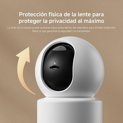 XIAOMI Smart Camera C201, 1080p Indoor Security Camera with Physical Lens Shielding, 360° Panoramic View, AI Human & Pet Detection, Full-Color Night Vision, Wi-Fi 6, Works with Google Assistant, 1pack