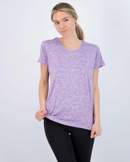 5 Pack Women's Dry Fit Short Sleeve Athletic Gym Workout Running Tops | Available in Plus Size, Exercise, Sports, Fitness, Quick Dry, Cooling, Moisture Wicking, Loose Basic Tees, Yoga, Pilates