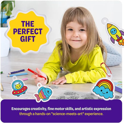 Shrinky Magic Craft Kit for Kids - Shrink Kit for Girls - Arts and Crafts for Kids Ages 4-8, 6-8, 8-12 - Craft Kits - 6 7 8 Year Old Girl Birthday Gifts - Toys for Girls 8-10 - Gift for Boys Ages 6+