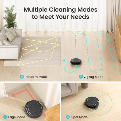 Lefant M210 Pro Robot Vacuum, 4000Pa Suction, 200 Mins Runtime, Quiet, Ultra-Slim, Self-Charging Robotic Vacuum Cleaner, WiFi/App/Alexa Control, Ideal for Pet Hair & Hard Floors