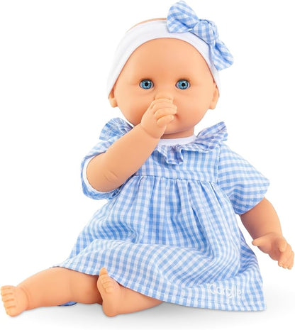 Corolle Premier Poupon Câlin - 12" Soft Baby Doll with Vanilla Scent, Pink Outfit & Sleeping Eyes for Girls Ages 18 Months+, Cute Reborn Realistic Baby Dolls for 2 Year Old Girls
