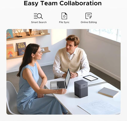 UGREEN NAS DH4300 Plus 4-Bay, Support Capacity up to 128TB (Diskless) | Remote Access, AI Photo Album, Beginner Friendly, 8GB LPDDR4X RAM, 2.5GbE, 4K HDMI, Network Attached Storage (Diskless)