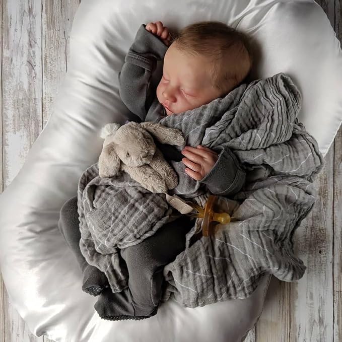CHAREX Reborn Baby Dolls - 18 inch Realistic Baby Doll Boy Real Life Baby Dolls Lifelike Newborn Baby Real Looking Birthday Gift Toy with Full Accessories for Age 3+