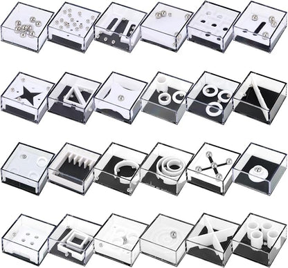 Mytothfy 24 Pack Brain Teaser Puzzle Cubes - Mini Maze Toys for Kids, Unique Party Favors, Treasure Box Classroom Rewards, Bulk Small Toys for Boys & Girls