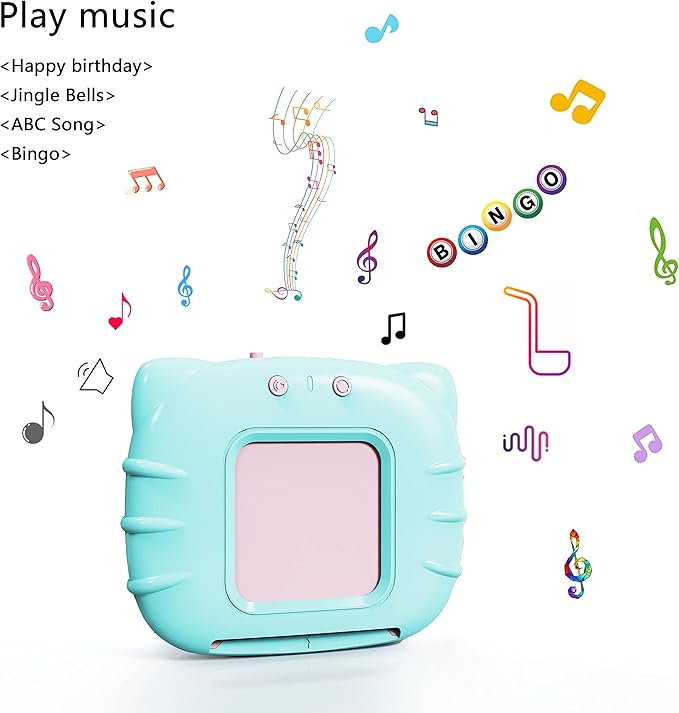 Lapare Spanish and English Bilingual Audible Flash Cards Toy with Music, Learn Spanish and English for Kids, Niñas, Niños, Bebes