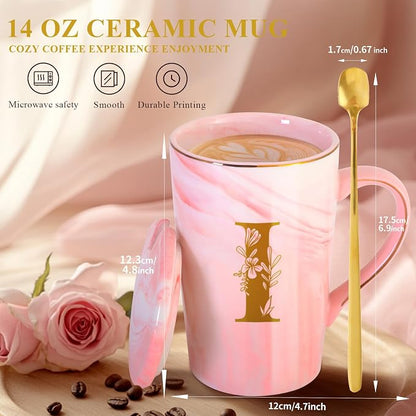 MNZZ Personalized Ceramic Coffee Mug with Lid Tea Cup Women Thank you Appreciation Gratitude Gifts Female Teacher End of Year School Bus Driver Nurse Pastor Team Mom Coach Guard Scout Leader Doctor,I