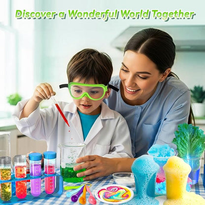 250+ Experiments Science Kits for Kids, STEM Activities Educational Science Kits Gifts with Chemistry Set, Erupting Volcano and Growing Crystal Tree (Science kit with 250+ Experiments)