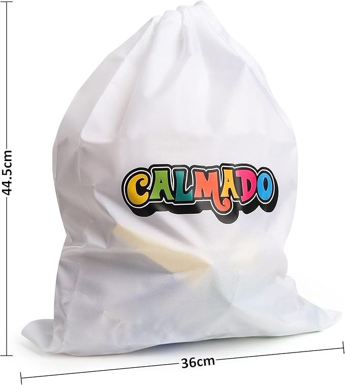 Calmado - 200 pcs Marble Run Wooden Set/Ball Track Set for Kids/Girls/Boys Made of Beech Wood + Bag + Instructions