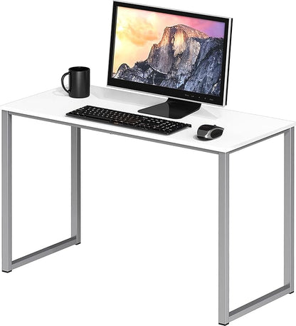 SHW Mission 32-Inch Home Office Computer Desk, White