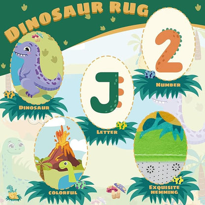 Kids Rug for Playroom,59 X 39.3 Inch Dinosaur Kids Play Mat ABC Classroom Rug,Non-Slip Cute Alphabet Rug Soft Kids Floor Mats Carpet,Toddler Baby Playroom Mat for Kids Room Classroom Playroom
