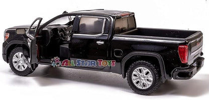 Motor Max 2019 GMC Sierra 1500 Denali Crew Cab Pickup Truck, Black 79362BK - 1/27 Scale Diecast Model Toy Car,unisex-children