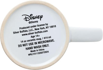 Silver Buffalo Disney Lilo and Stitch Santa Glitter, Ceramic Mug, 14oz | Dressed as, Christmas, Holiday Joy, 0.4 Liters