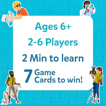 Skillmatics Guess in 10 Professions, Perfect for Boys, Girls, Kids & Families Who Love Card Games, Educational Toys, Gifts for Ages 6, 7, 8, 9 and Up