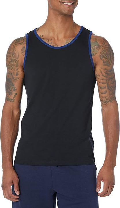 Amazon Essentials Men's Active Quick Dry Tech Stretch Moisture Wicking Lightweight Gym Tank Top