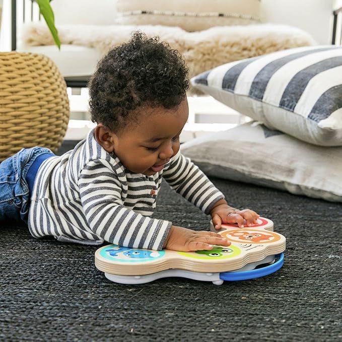 Baby Einstein Magic Touch Wooden Drum Musical Toy, Ages 6 Months Plus (Pack of 2)