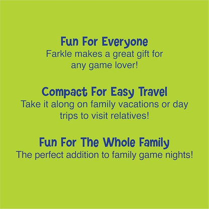 Farkle Classic Dice Game – Kids, Family Games, Travel Game, Adult Games, Board Game, Dice Cup, Summer Toys, Dice Set, , Ages 8+