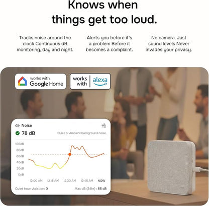 Layla Smart Home Agent 9-in-1 Smart Sensor & Air Quality Monitor (CO2, bVOC, Humidity) | Noise & Motion Detector, AC Controller, Energy Savings | Compatible with Alexa & Google Home | No Subscription