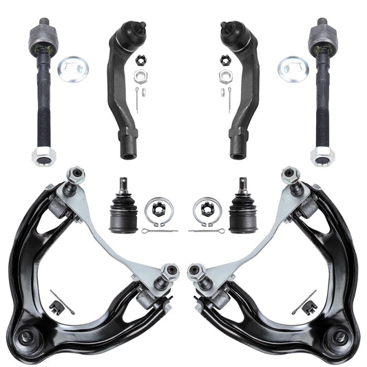 Detroit Axle - 8pc Front End Kit for 94-97 Acura Integra, 92-95 Honda Civic, 93-97 Civic Del Sol, 2 Upper Control Arms 2 Lower B