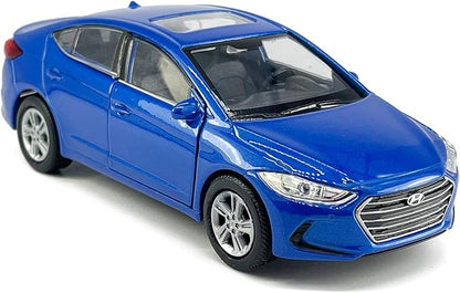 1:36 Scale Elantra Toy Car Model Metal Diecast Toy Vehicle, Doors Open Pull Back, Toys for Boys 3 4 5 6 7 Year Old Toddler Kids Gifts, Men Collection, Home Office Décor Cake Topper, Blue