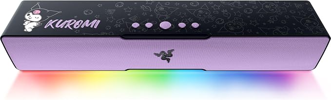 Razer Leviathan V2 X, PC Soundbar, Full-Range Drivers, Kuromi Edition | Compact Design, Chroma RGB, USB-C, Bluetooth 5.0, for PC, Laptop, Smartphones, Tablets & Nintendo Switch