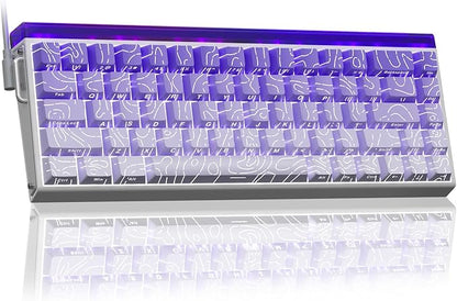 AULA Hero 68 HE 60% Gaming Keyboard Wired, Hall Effect Magnetic Switch Keyboard with Adjustable Actuation, Fast Trigger Mode, 8K Hz Polling Rate, 0.125ms Latency,Side Printed PBT Keycaps, RGB Backlit