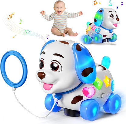 Musical Toys for 1 Year Old Boy Gifts, Baby Toys 6-12-18 Months, Learning Puppy Toy for 1 Year Old Boy Gifts, Bilingual Educational with Music Light, 1st Birthday Gift for Boy Girl, Toddlers
