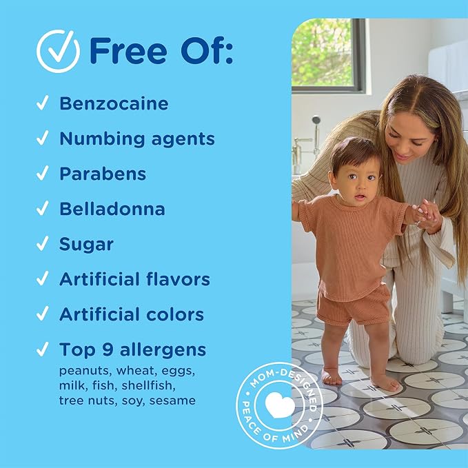 Mommy's Bliss Organic Little Gums Soothing Massage Gel Day and Night Combo, Great for Teething Babies, Age 2 Months+, Sugar Free, Mild & Sweet Flavor, 2 - 0.53 Oz Tubes (Pack of 1)