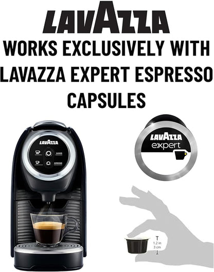 Lavazza BLUE Classy Mini Single Serve Espresso Coffee Machine LB 300, 5.3" x 13" x 10.2" 2 Coffee selections: simple touch controls, 1 programmable free dose and 1 pre-set