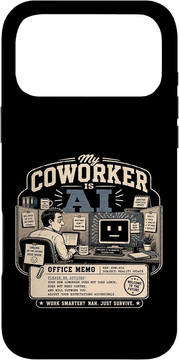 My Coworker is AI Office Humor Funny Workplace Replacement Case for iPhone 17 Pro Max
